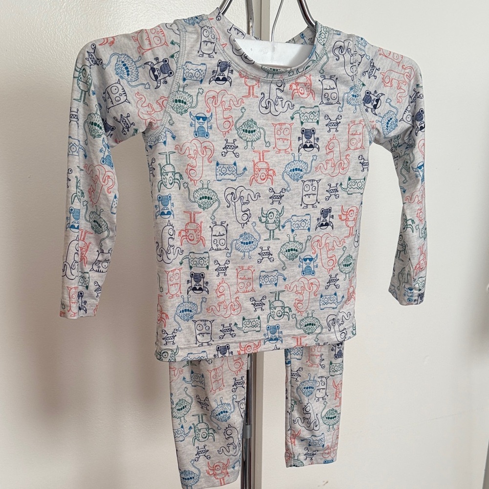 Lands' End Kids Pajama Set - Monster Print